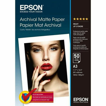 Mattes Fotopapier Epson C13S041344 A3 50 Blatt