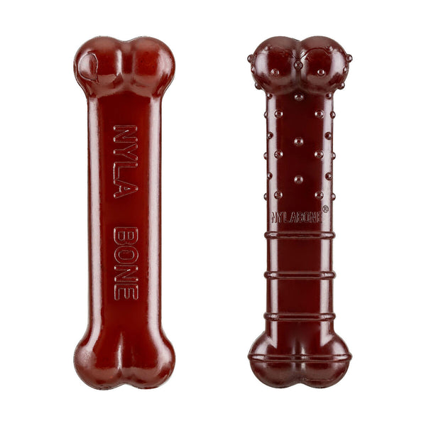 Knochen Nylabone Braun Bacon XS 2 Stück