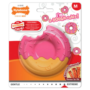 Hundespielzeug Nylabone Rosa Bacon M