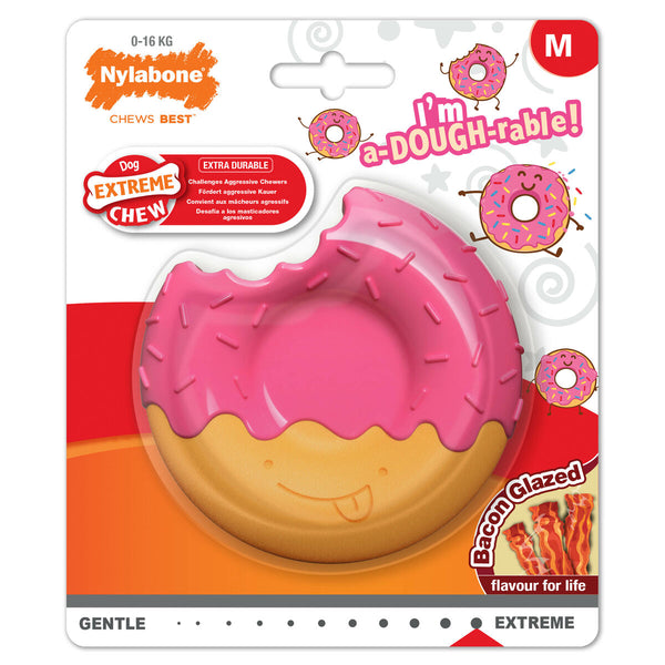 Hundespielzeug Nylabone Rosa Bacon M