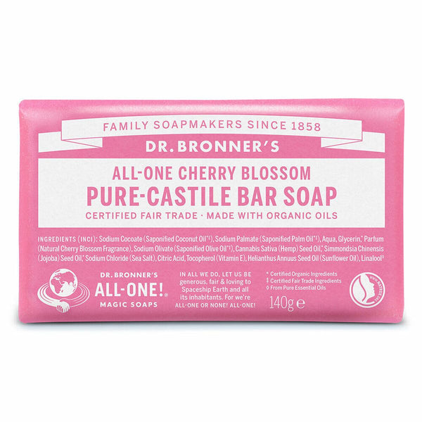 Stück Seife Dr Bronner's All One Cherry Blossom 140 g