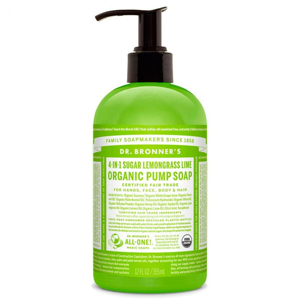 Handseife Dr Bronner's 4 in 1 Lemongrass Lime 355 ml