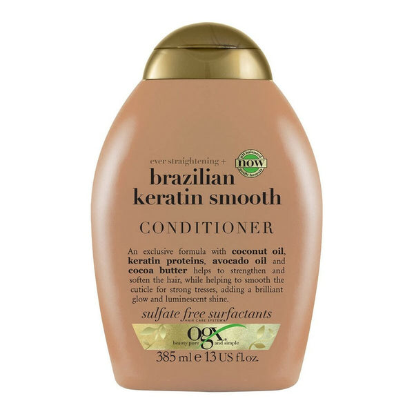 Haarspülung OGX Brazilian Keratin Glättung 385 ml