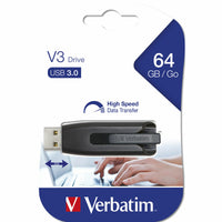 USB Pendrive   Verbatim V3         Grau 64 GB