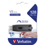 USB Pendrive Verbatim 49189 Schwarz Grau Bunt 128 GB