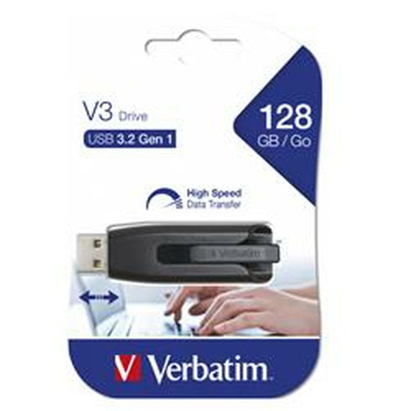 USB Pendrive Verbatim Schwarz Grau Bunt 128 GB