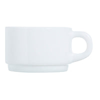 Tassensatz Luminarc Apilable Weiß 280 ml Stapelbar (6 Stück)