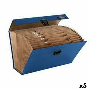 Ordnungsmappe Fellowes    Blau 25 x 36,2 x 12,4 cm Akkordeon (5 Stück)