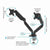 TV Wandhalterung mit Arm Fellowes 8042501 Mehrarmig Schwarz 16 Kg