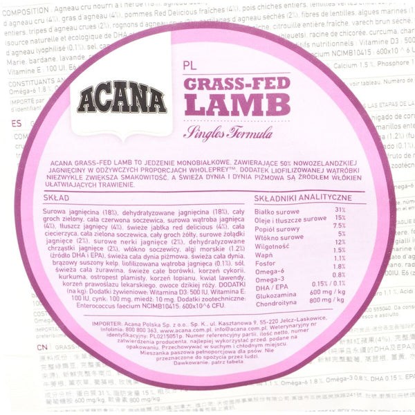 Futter Acana Grass-Fed Lamb Lamm 2 Kg