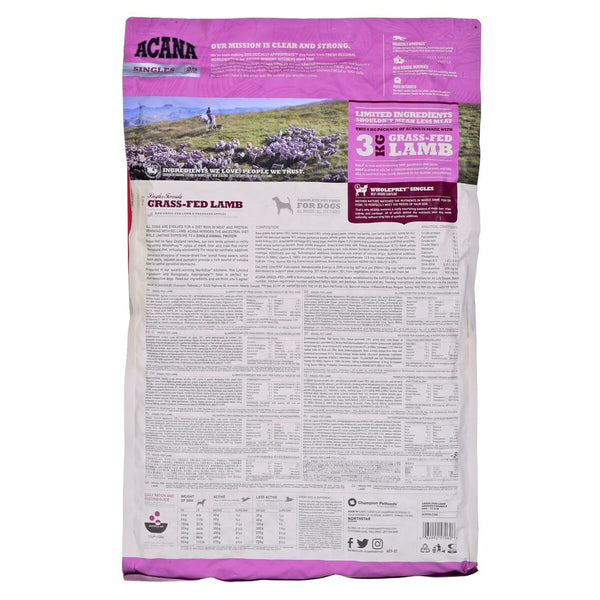 Futter Acana Grass-Fed Erwachsener Lamm Pflanzlich 6 Kg