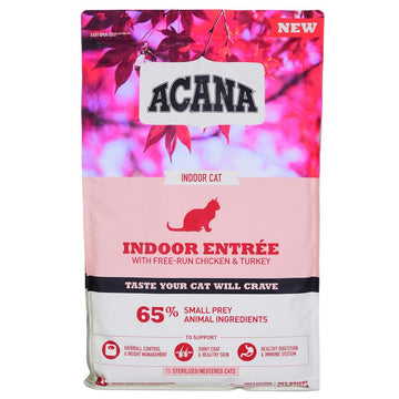 Katzenfutter Acana Indoor Entrée Erwachsener Huhn Truthahn Fisch Hase 4,5 Kg