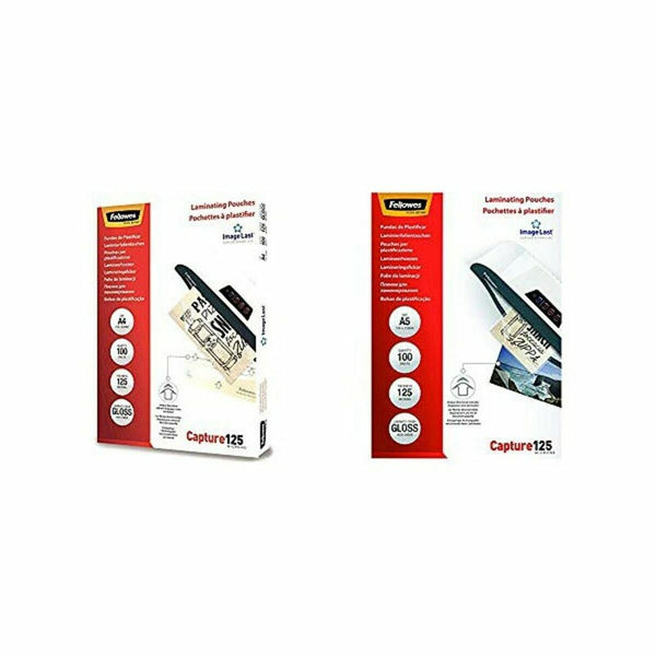 Plastifizierhüllen Fellowes 5307407 Durchsichtig Plastifizieren (100 Stück) (100 pcs)