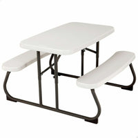 Picknick-Tisch Lifetime Biegsam Creme Stahl 82,5 x 90 x 53,5 cm