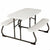 Picknick-Tisch Lifetime Biegsam Creme Stahl 82,5 x 90 x 53,5 cm