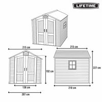 Stand Lifetime 215 x 227 x 215 cm Grau