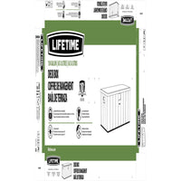 Außenbereich-Truhe Lifetime Braun 570 L 150 x 69 x 72 cm Stahl Kunststoff