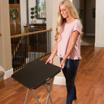 Table Klapptisch Lifetime Schwarz Stahl Kunststoff 75 x 50,5 x 66 cm