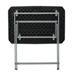 Beistelltisch Lifetime Schwarz 75 x 66 x 50,5 cm Stahl Kunststoff