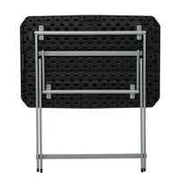 Beistelltisch Lifetime Schwarz 75 x 66 x 50,5 cm Stahl Kunststoff