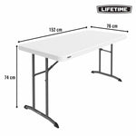 Table Klapptisch Lifetime Weiß 152 x 74 x 76 cm