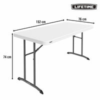 Table Klapptisch Lifetime Weiß 152 x 74 x 76 cm