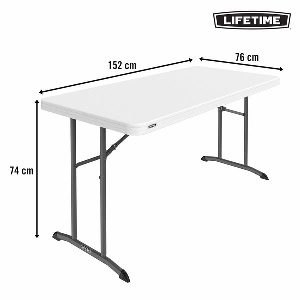 Table Klapptisch Lifetime Weiß 152 x 74 x 76 cm