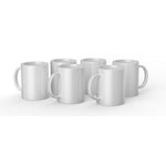 Individuell gestaltbarer Becher für Schneideplotter Cricut CERAMIC Weiß (6 Stück)
