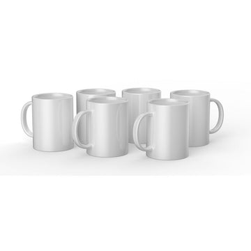 Individuell gestaltbarer Becher für Schneideplotter Cricut CERAMIC Weiß (6 Stück)