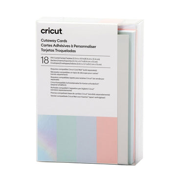 Einlegekarten für Schneideplotter Cricut Pastel R10 (18 Stück)