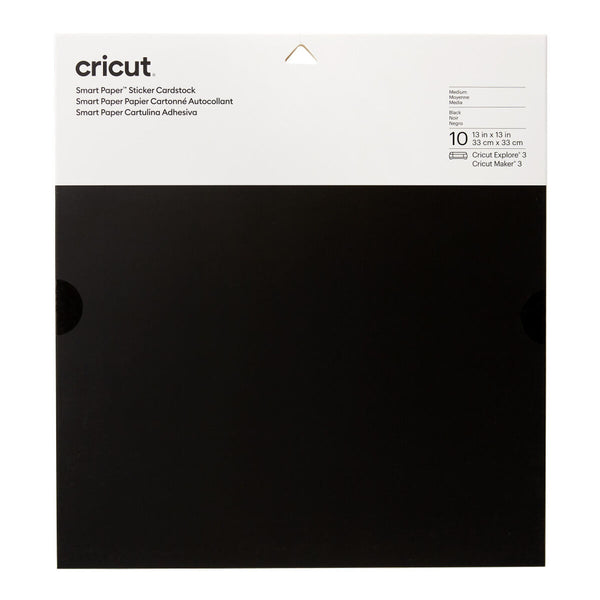 Selbstklebender Karton für Schneideplotter Cricut Smrt Schwarz