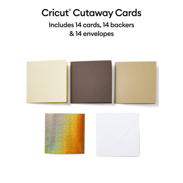 Einlegekarten für Schneideplotter Cricut Neutrals S40 (14 Stück)