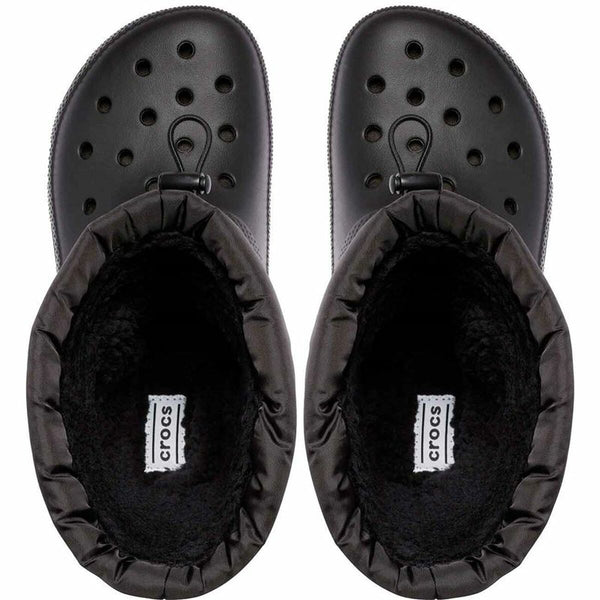 Holzschuhe Crocs Classic Neo Puff Schwarz