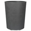 Blumentopf Deroma Millennium R Grau Anthrazit Kunststoff Wiederverwerteter Kunststoff rund Vase