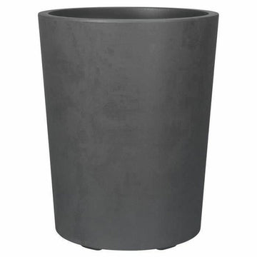 Blumentopf Deroma Millennium R Grau Anthrazit Kunststoff Wiederverwerteter Kunststoff rund Vase