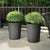 Blumentopf Deroma Millennium R Grau Anthrazit Kunststoff Wiederverwerteter Kunststoff rund Vase