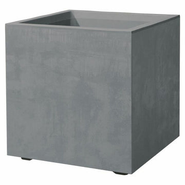 Blumentopf Deroma Grau 25 cm Kunststoff karriert Würfel Ø 25 cm