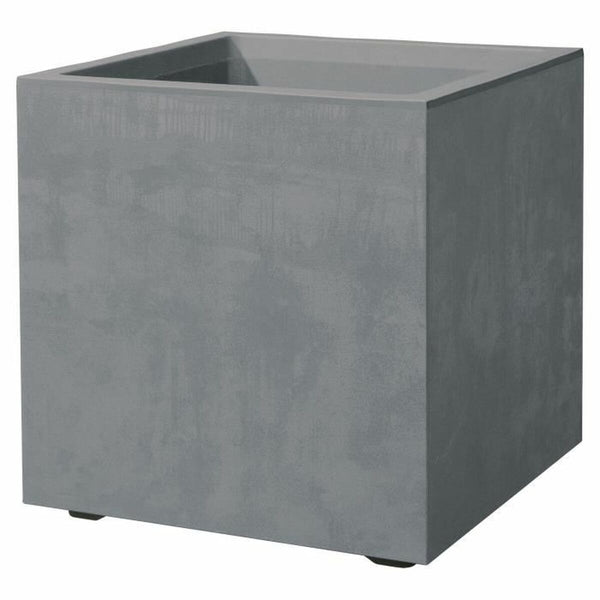 Blumentopf Deroma Grau 25 cm Kunststoff karriert Würfel Ø 25 cm