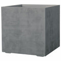 Blumentopf Deroma Grau 49 x 49 x 49,5 cm Kunststoff karriert Würfel Ø 49 x 45 cm
