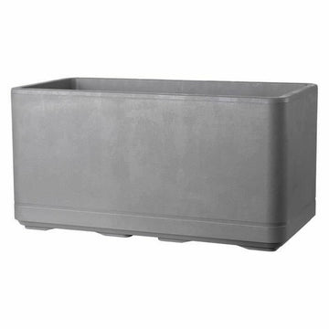Selbstbewässerndes Pflanzgefäß Deroma Grau 78 x 38 x 39 cm Kunststoff rechteckig Ø 78 cm