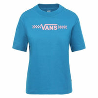 Damen Kurzarm-T-Shirt Vans Funnier Times Blau