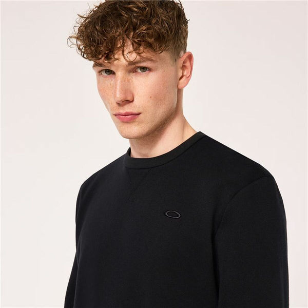 Herren Sweater ohne Kapuze Oakley Relax Crew Sweatshirt 2.0 Schwarz