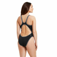 Damen Badeanzug Zoggs Wire Masterback Schwarz