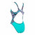 Damen Badeanzug Zoggs Master Back Aquamarin