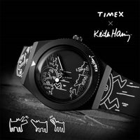 Herrenuhr Timex Q X KEITH HARING SPECIAL EDT. Schwarz (Ø 38 mm)