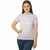 Damen Kurzarm-T-Shirt Converse Seasonal Star Chevron Lavendel