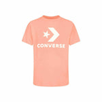 Unisex Kurzarm-T-Shirt Converse Standard Fit Center Front Large Lachsfarben