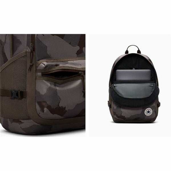 Lässiger Rucksack Converse Straight Edge Militärgrün Tarnfarbe