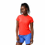 Herren Kurzarm-T-Shirt Brooks Sprint Free Sleeve 30 Neo Rot