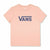 Damen Kurzarm-T-Shirt Vans Drop V SS Crew-B W Peach Lachsfarben